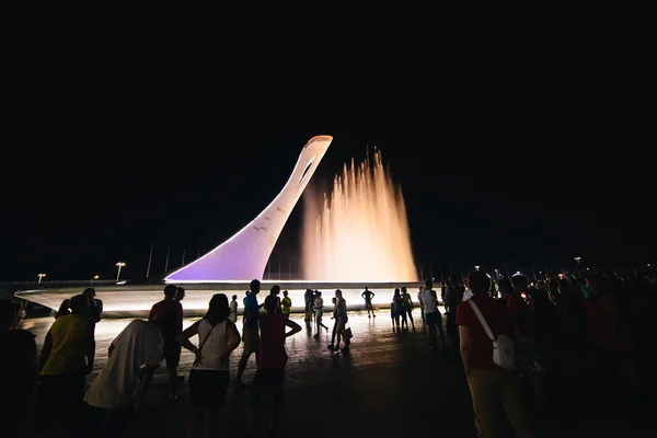 SOCHI, RUSSIA - AUGUST 1, 2016. Sochi singing fountain — Stock Photo, Image