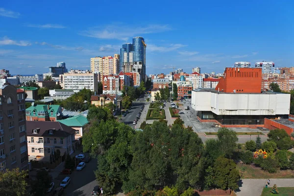 Самара, вид на город сверху — стоковое фото