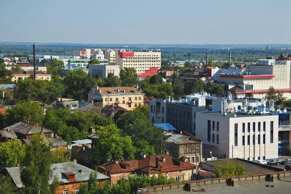 Samara, pohled na město z vrchu — Stock fotografie