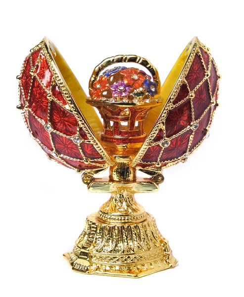 Egg Casket Copy Faberge — Stock Photo, Image