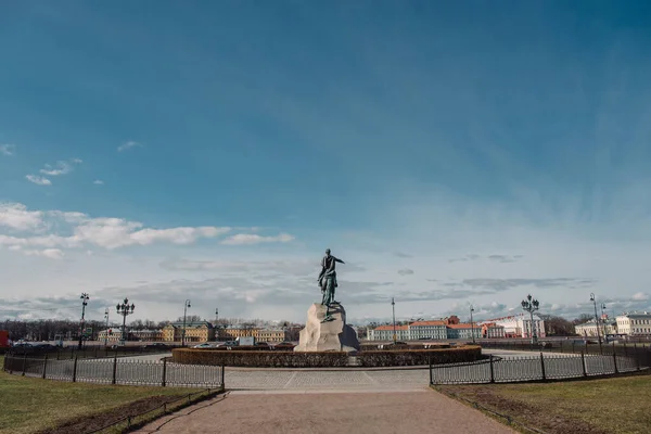 Saint Petersburg Russia March 2020 Monument Peter Great Saint Petersburg — 图库照片