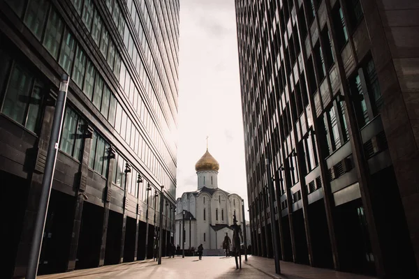 Москва Россия Марта 2020 Церковь Николая Чудотворца — стоковое фото