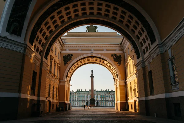 Arco Del Estado Mayor San Petersburgo Rusia — Foto de Stock