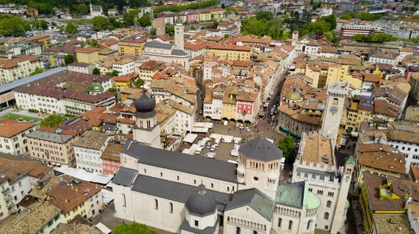 Riprese aeree con drone a Trento — Foto Stock