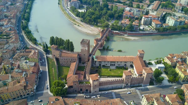 Aerial shooting with drone of Verona