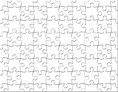 Yapboz boş şablon arkaplanı