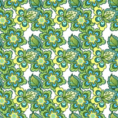 Bahar Vintage çiçek seamless modeli. Kumaş, tekstil, kağıt ambalaj için Dekoratif süsleme zemin.