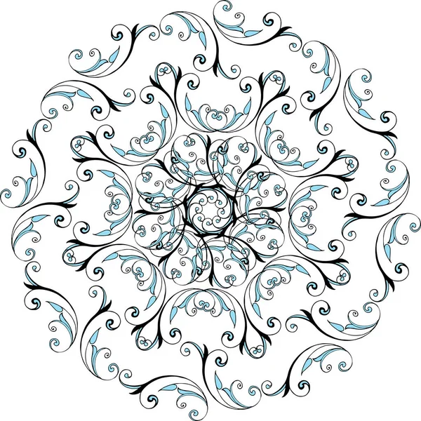 Mandalas. Patrón de ornamento de flor redonda / Mandalas. Patrón de ornamento de flor redonda — Vector de stock
