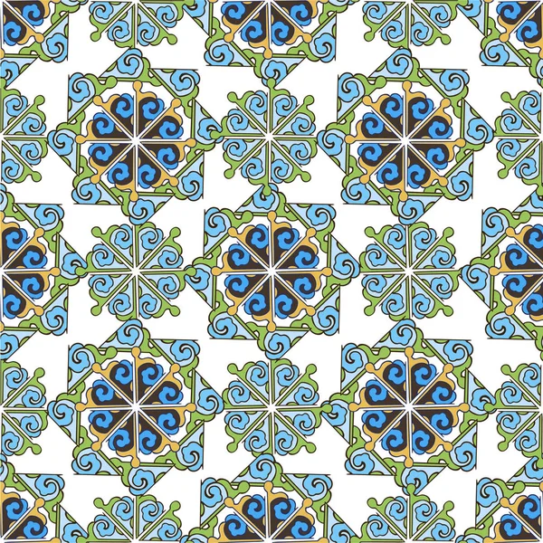 Traditionele Indiase naadloze Oosterse patroon. Decoratieve sieraad decor voor stof, textiel, inpakpapier — Stockvector