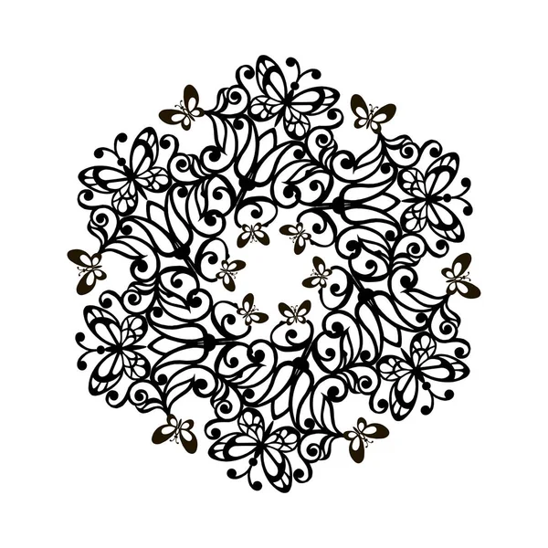 Mandalalar koleksiyonu. Altın yuvarlak etnik süsler kümesi. Vektör çizim. Beyaz arka plan üzerinde izole