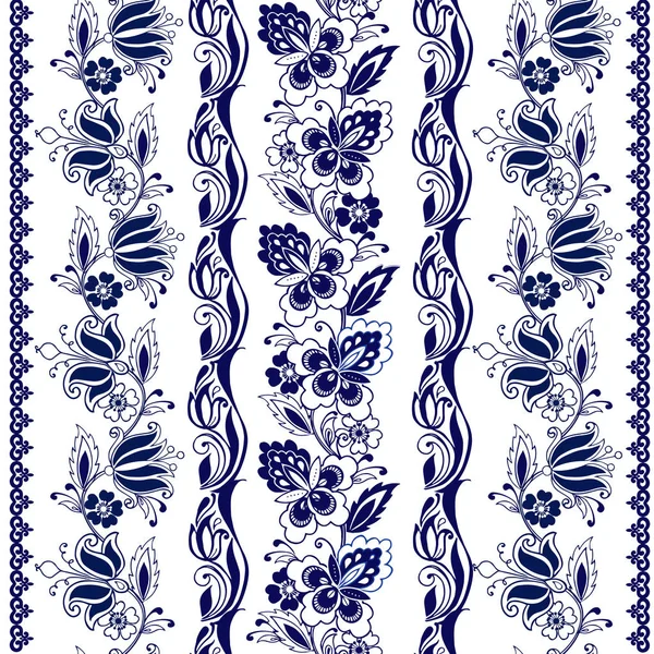 Paisley ile çizgili seamless modeli. Çiçek duvar kağıdı. Dekoratif süsleme kumaş, tekstil, kağıt ambalaj için.