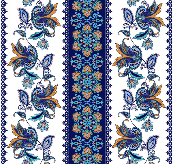 Fantastik çiçekler ile çiçek sınırları. Vintage çiçek adam