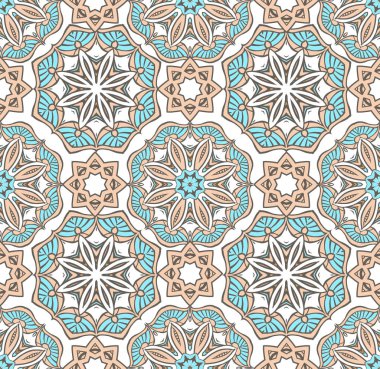 Çiçek etnik çiçekli süs döşenir. Geometrik süs arka plan için kumaş, tekstil, kağıt ambalaj