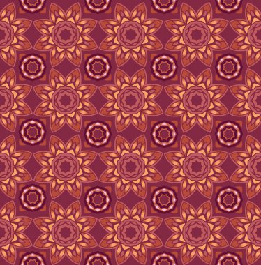 Lüks pembe oryantal sorunsuz süsleme. Çiçek duvar kağıdı. Dekoratif süsleme kumaş, tekstil, kağıt ambalaj için. Arka plan döşemeleri, patchwork.