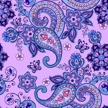 Oryantal seamless desenli modeli. Çiçek duvar kağıdı. Dekoratif süsleme kumaş, tekstil, kağıt ambalaj için.