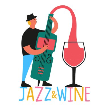 Müzik festivali tipografi posteri. Broşür şablonu tasarımı