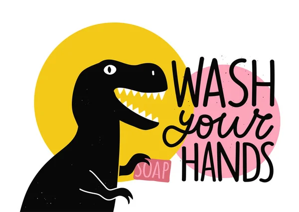 Beyaz arka planda izole edilmiş grunge tipografi posteri hijyen ve virüs koruması hakkında