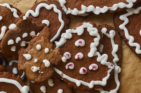 Hembakade pepparkakor — Stockfoto