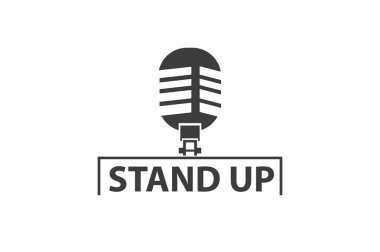 profesyonel mikrofon. logo kadar stand