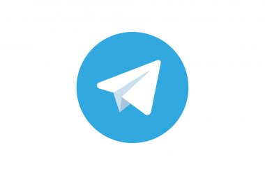 telgraf messenger logosunu görmeniz gerekir. mavi bir arka plan üzerinde uçak