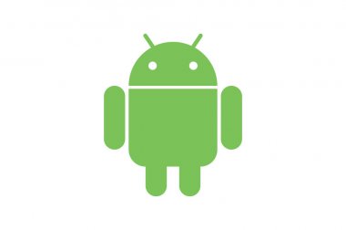 Android logosunu görmeniz gerekir. yeşil adam