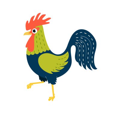 Yıl 2017 sembolü. Horoz. Örnek olarak kullanılan fo