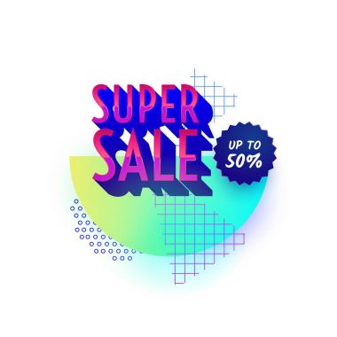 Retro tasarım satış rozet şablonu