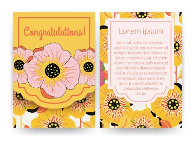 Çiçek desenli güzel davet. 