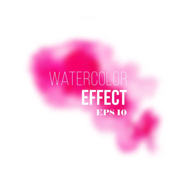 Pink watercolor effect — Stock Vector