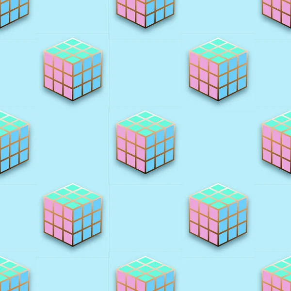 Modèle avec cubes colorés — Image vectorielle