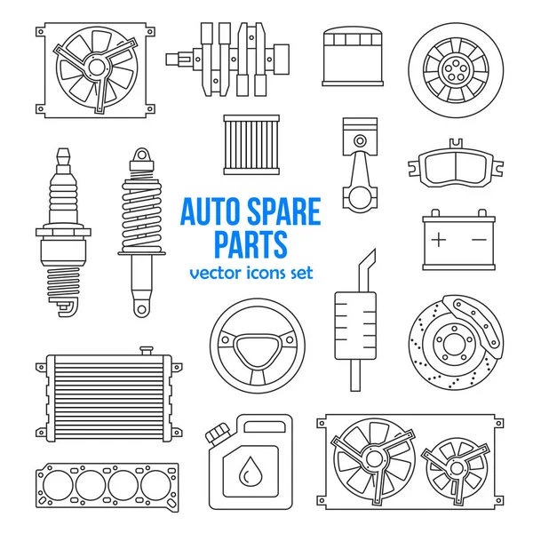 Repuestos de automóviles — Archivo Imágenes Vectoriales