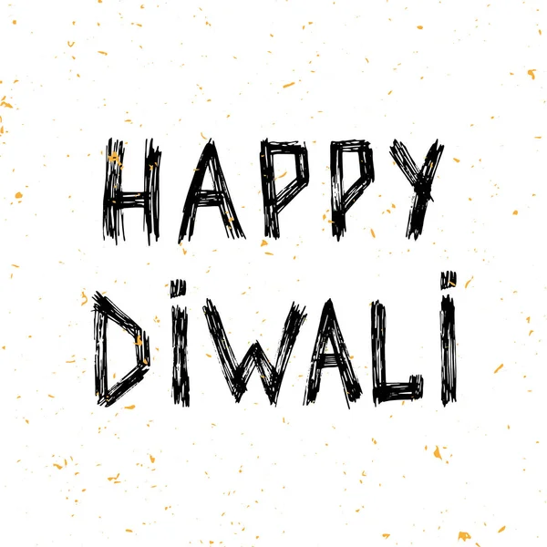 Happy diwali inscription — Stock Vector