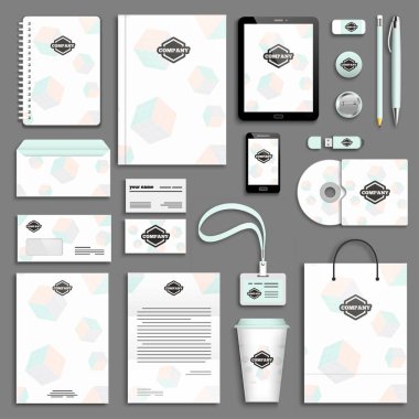 Kurumsal kimlik şablon seti