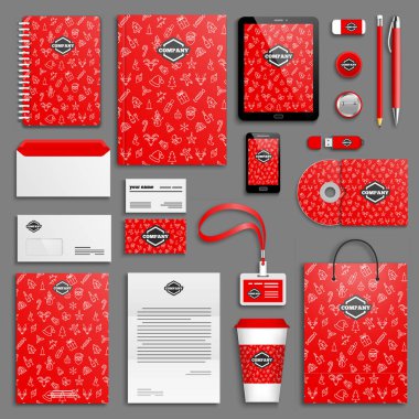 Kurumsal kimlik şablon seti