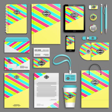 Kurumsal kimlik şablon seti