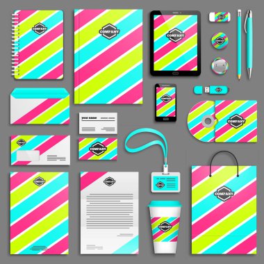 Kurumsal kimlik şablon seti