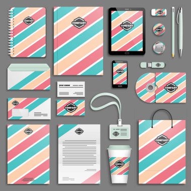 Kurumsal kimlik şablon seti