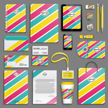 Kurumsal kimlik şablon seti