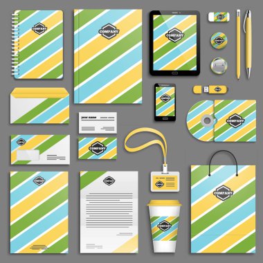 Kurumsal kimlik şablon seti