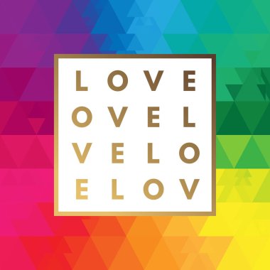 Romantik aşk altın çerçeve en az logo