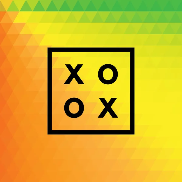 Amor romântico XOXO logotipo mínimo — Vetor de Stock