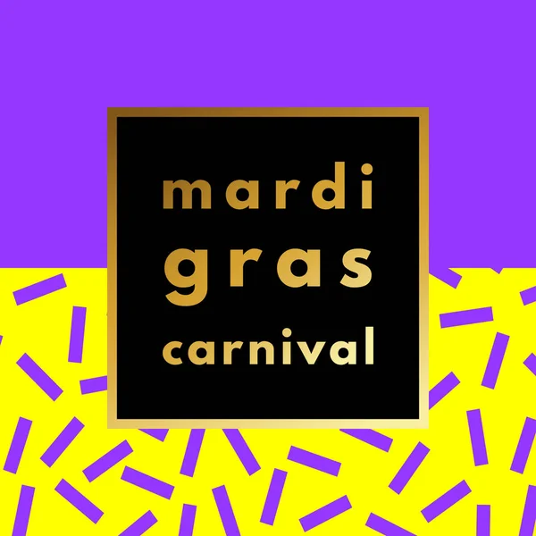 Mardi Gras carnaval geometrische achtergrond — Stockvector