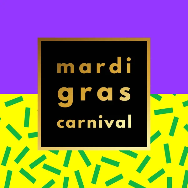 Mardi Gras carnaval geometrische achtergrond — Stockvector