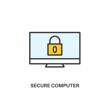 Güvenli bilgisayar kutsal kişilerin resmi