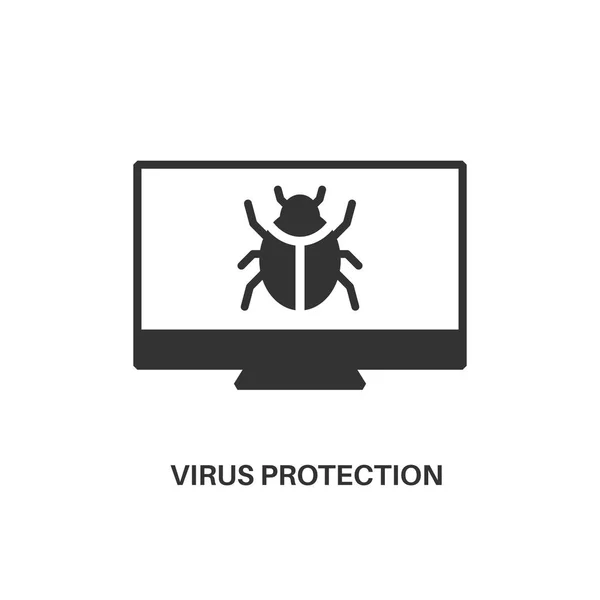 Virus protection icon — Stock Vector