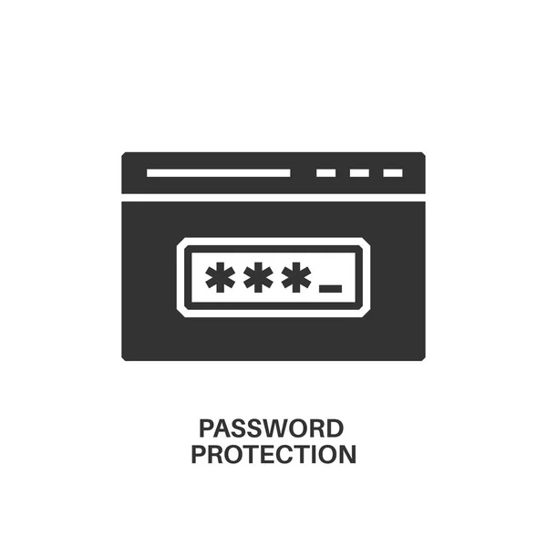 Password protection icon — Stock Vector