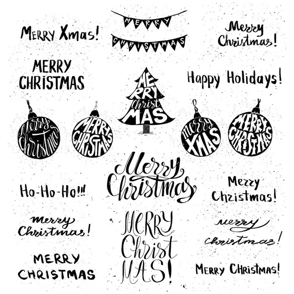 Affiche vacances de Noël — Image vectorielle