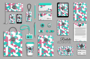 Kurumsal kimlik şablon seti.