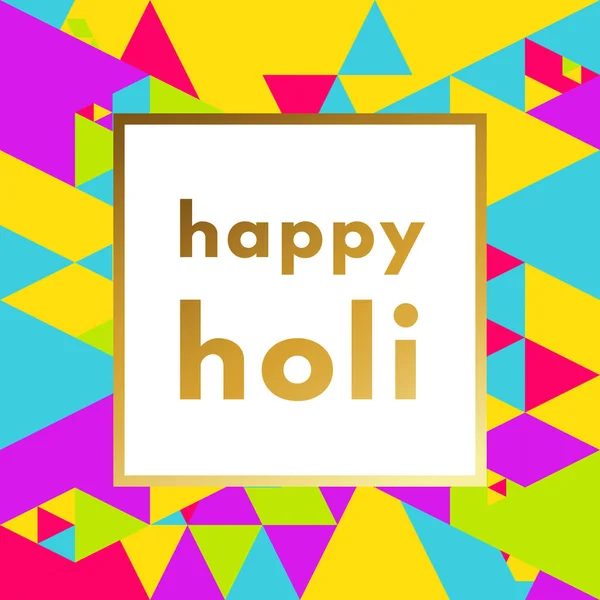 Happy Holi festival illustrazione . — Vettoriale Stock