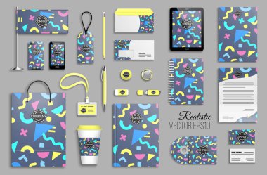 Kurumsal kimlik şablon seti.